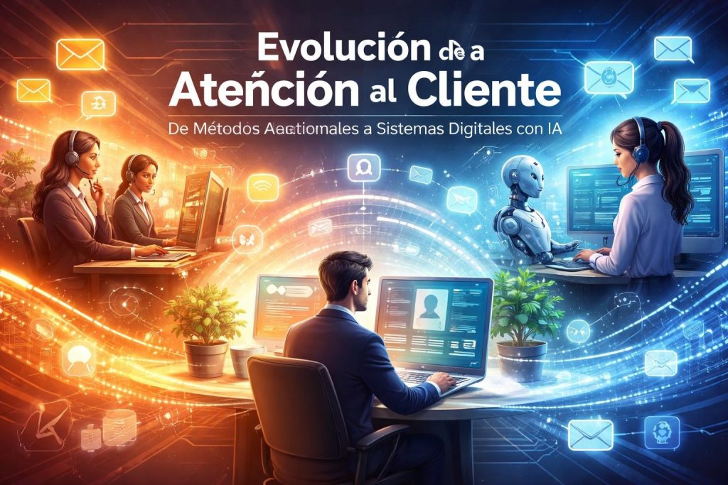 Descubre cómo la atención al cliente se transforma con tecnología. Estrategias, herramientas digitales y mejores prácticas en 2026.