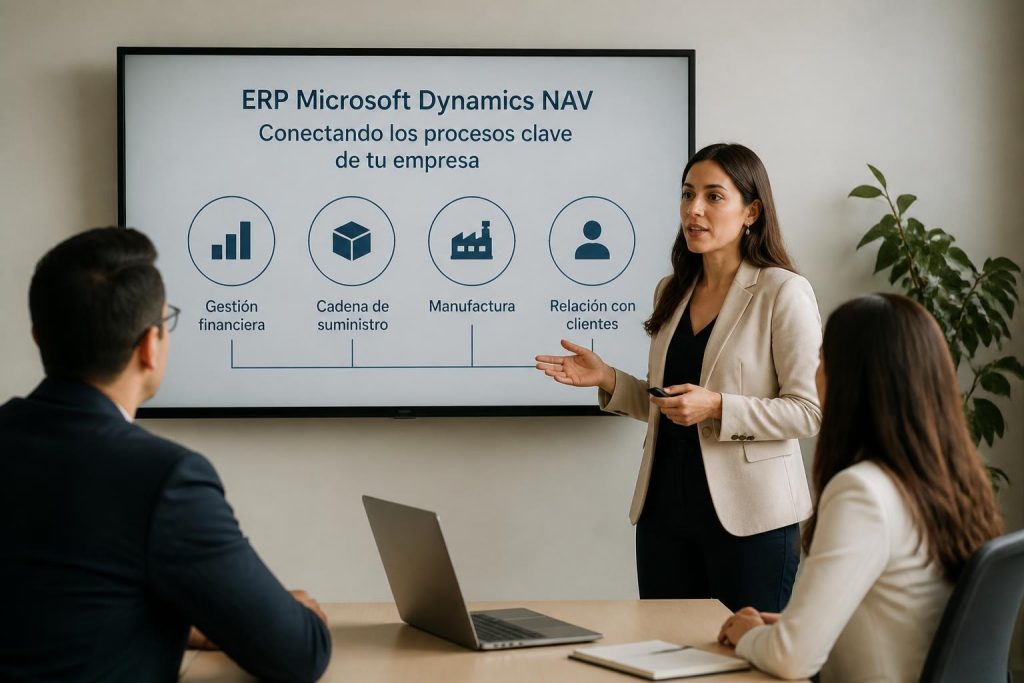 Descubre cómo ERP Microsoft Dynamics NAV optimiza procesos empresariales. Funcionalidades, evolución y opciones de migración para PYMEs.